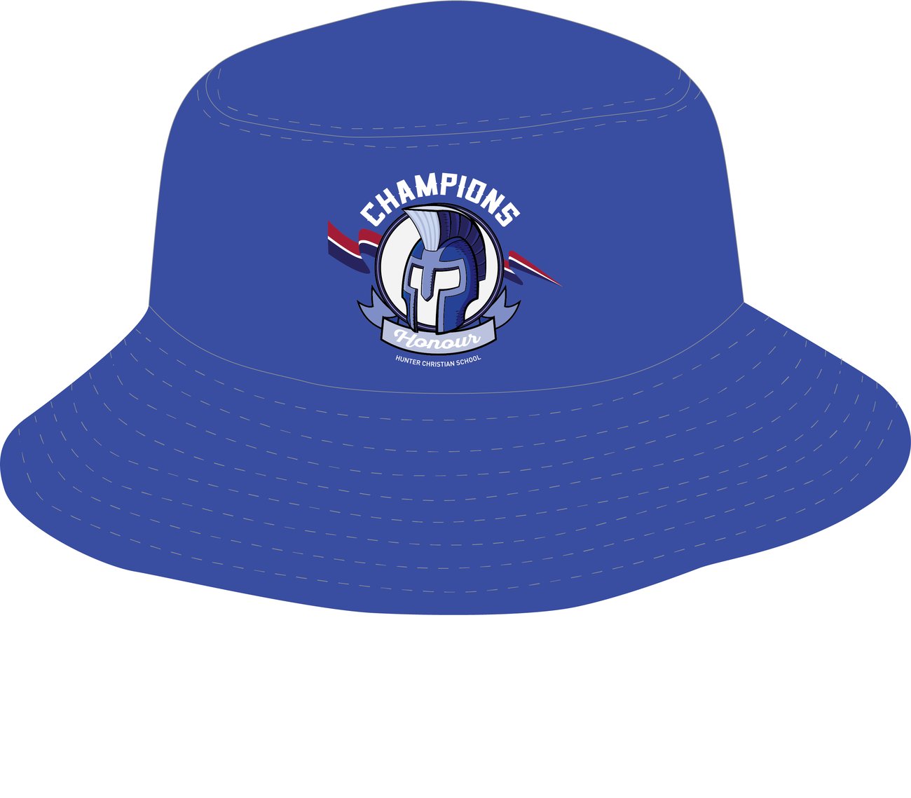 Champions (Blue) Broad Brimmed Hat | Hunter Christian School Uniform Shop