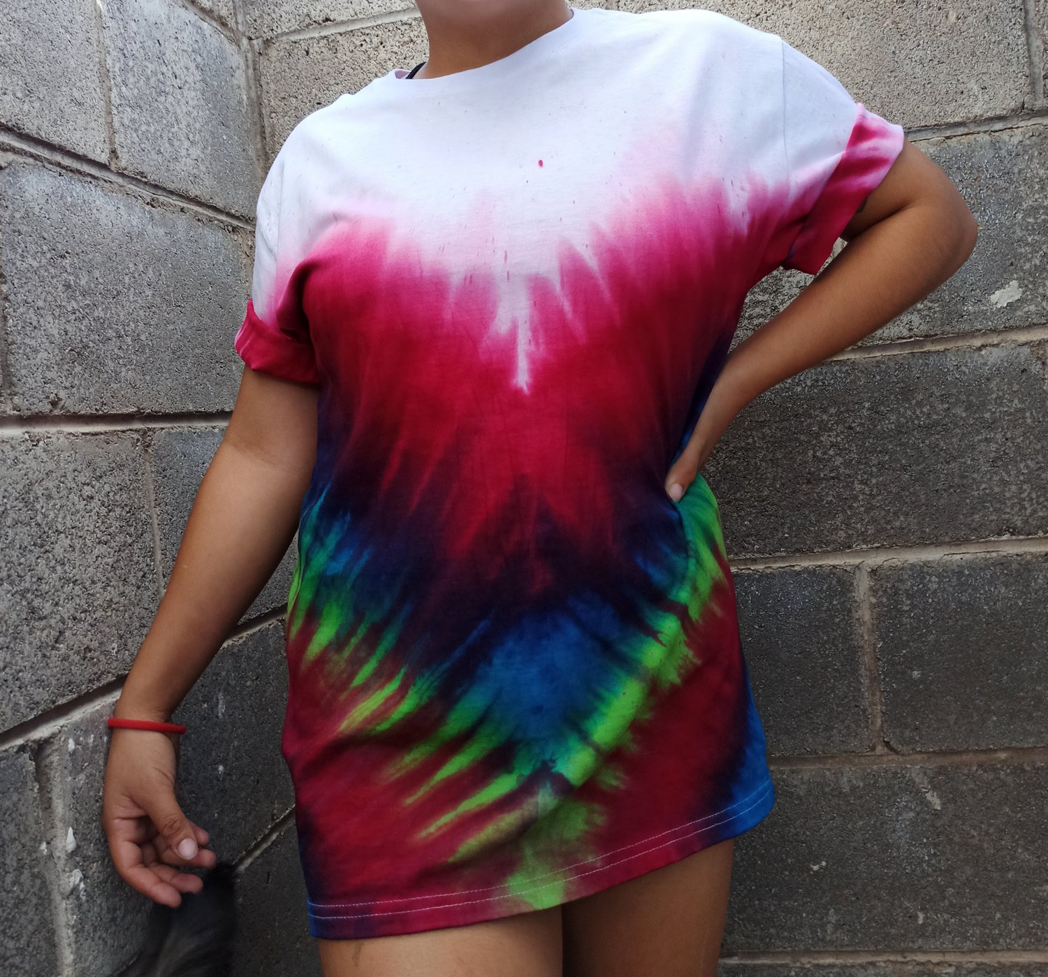 T-shirt tie dye red 