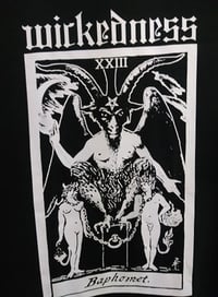 Image 2 of Baphomet Tarot Card T-Shirt by Wickedness
