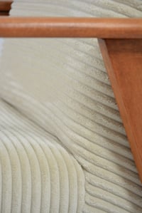 Image 5 of Fauteuil FOX velours ivoire - piètement carré