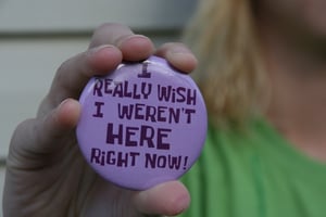 Image of "I Really Wish I Weren't Here Right Now" Button