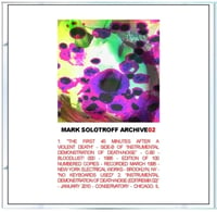 Image 3 of B!132 Mark Solotroff "Archive02" CD