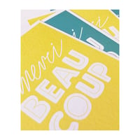 Image 2 of Merci Beaucoup A6 postcards