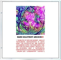 Image 3 of B!131 Mark Solotroff "Archive01" CD