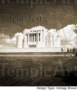 Image of Cardston Alberta Canada LDS Mormon Temple Art 001 - Personalized Temple Art