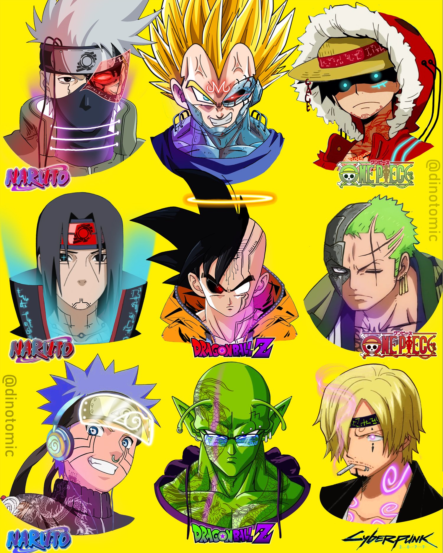 Image of #290 Cyberpunk Anime Characters 