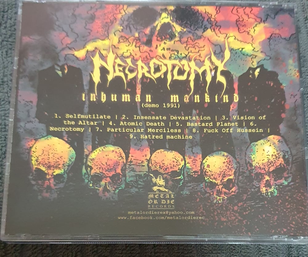 NECROTOMY - INHUMAN MANKIND 91 CD