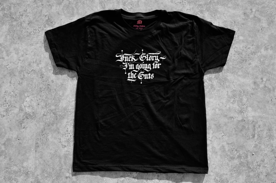 Image of "Fuck Glory" Black T-shirt