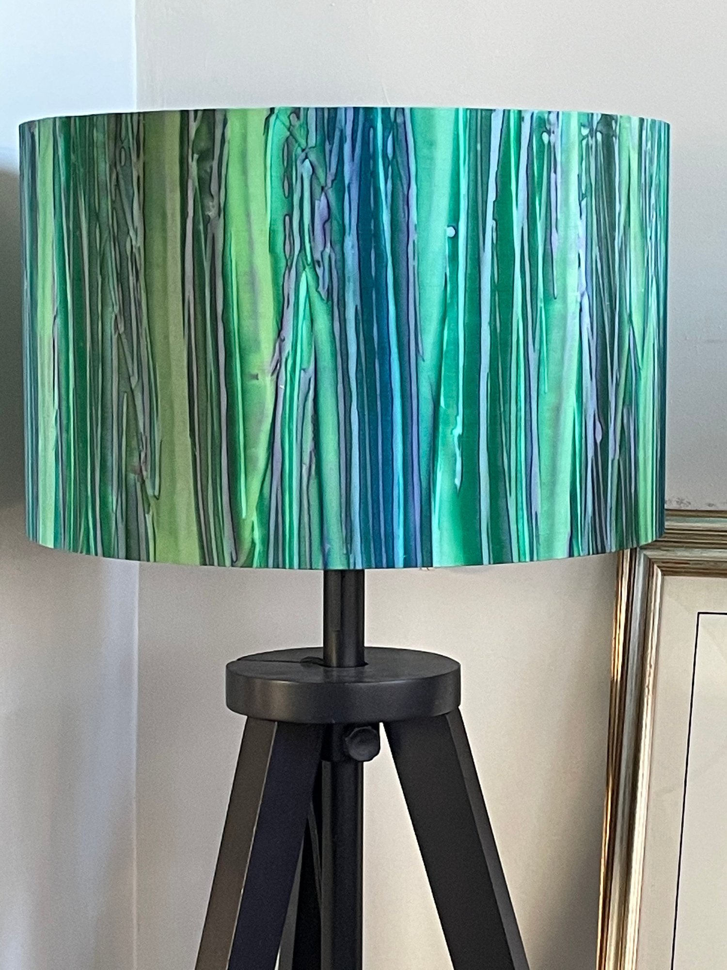 Image of Patina Handpaints Stripes Emerald Shade