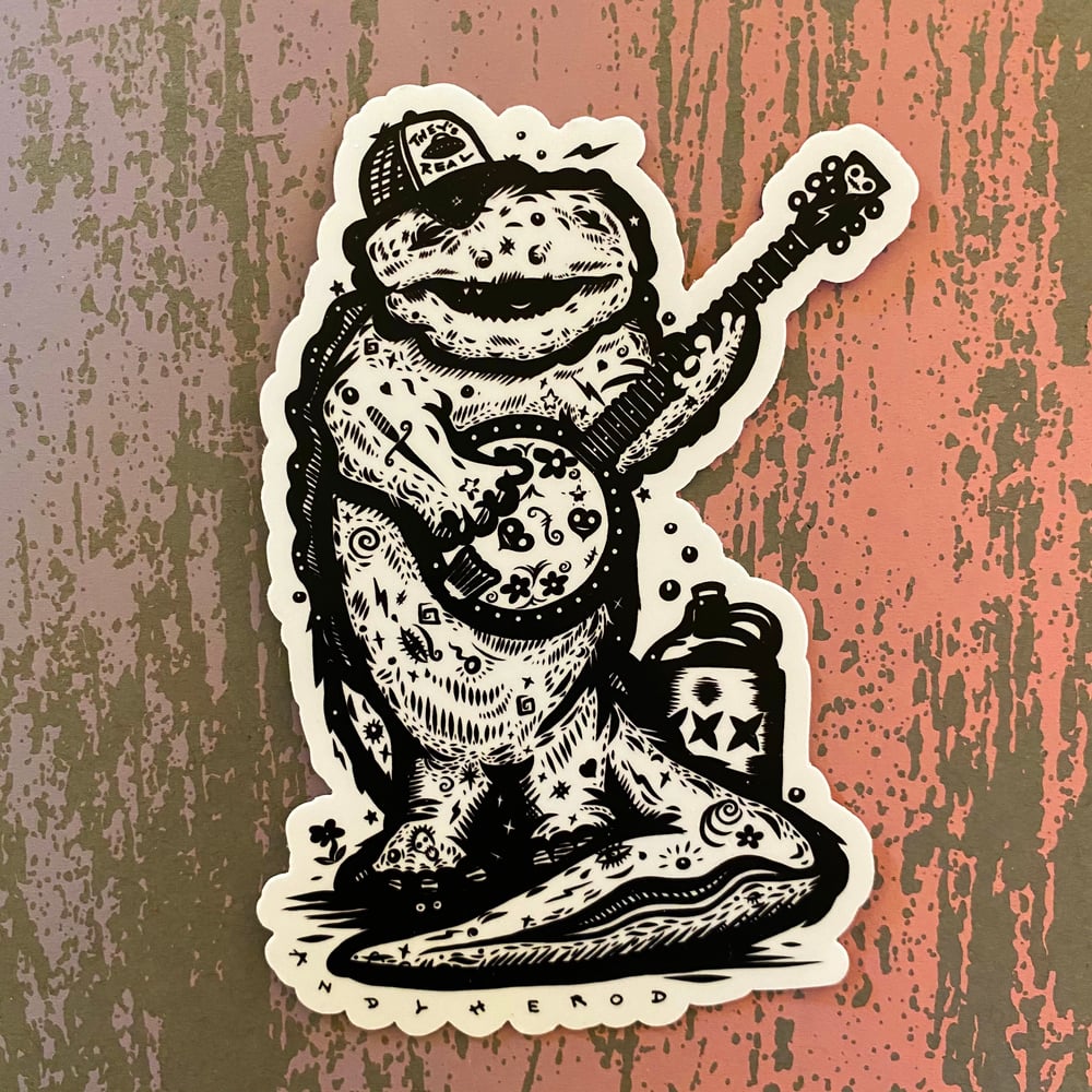 Image of Hannah's Hellbender (They's Real) Vinyl Sticker