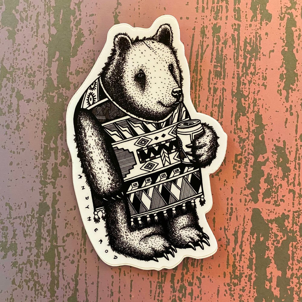 Image of P. Bear Vinyl Sticker