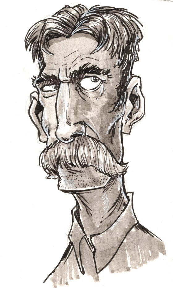 Image of Mustache (4.5 x 7.5)