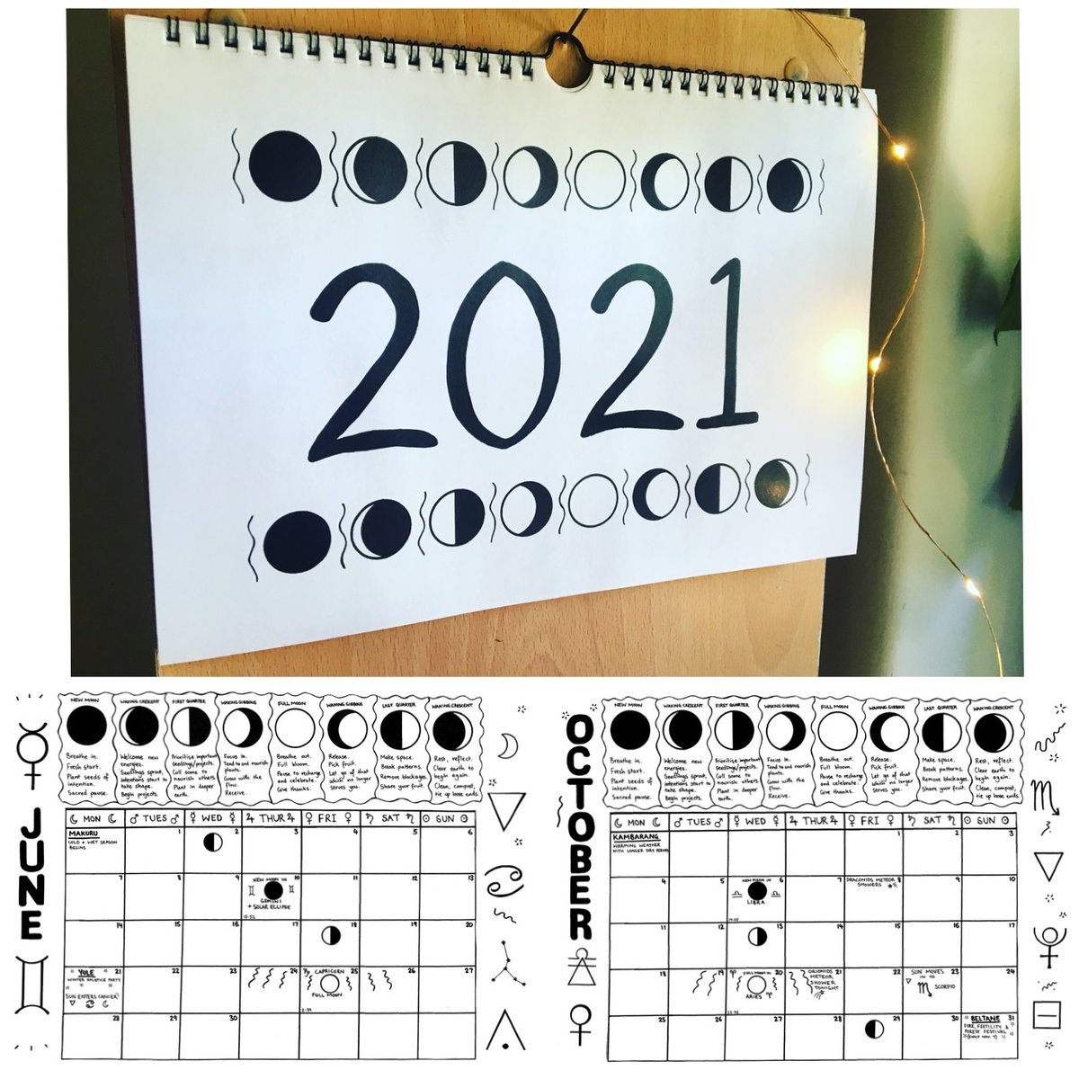 2021 Calendar Lunar Calendars Western Australia