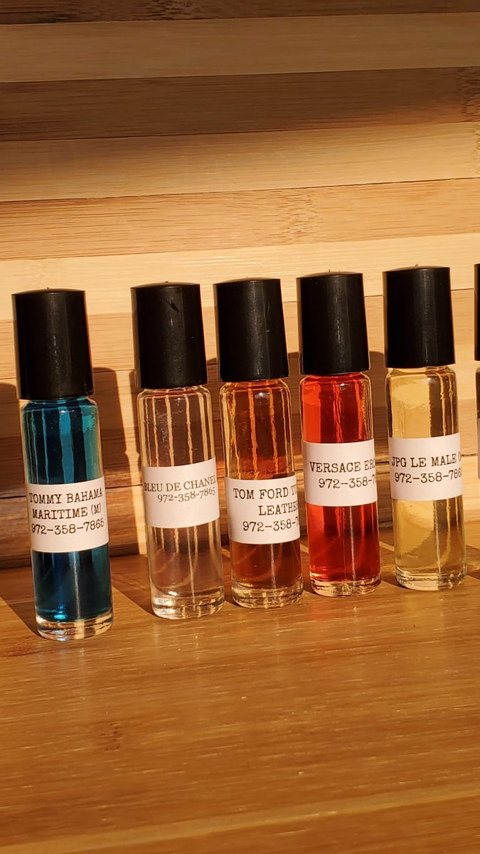 Male Fragrance Body Oil List B'Natural Fragrances