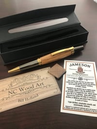 Jameson whiskey barrel wood pen