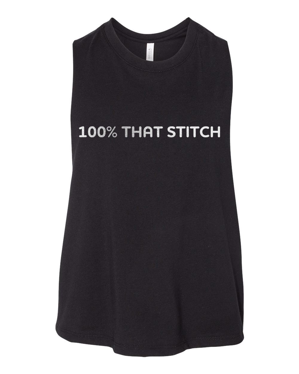 Image of 100% THAT STITCH Cropped Tank