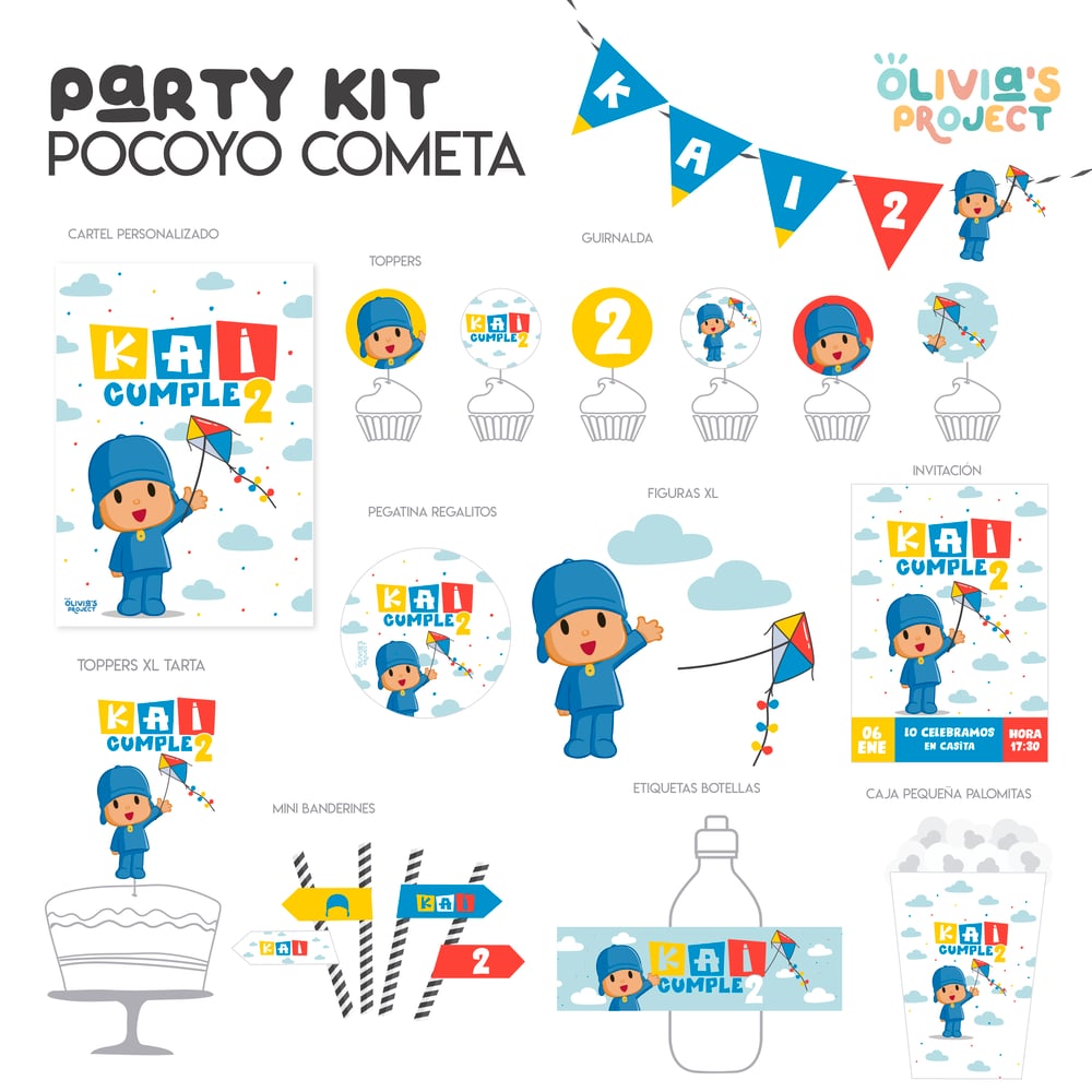 Image of Party Kit Pocoyo Cometa