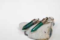 Image 4 of Malachite Tipstone Earrings