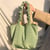 Image of Oat Matcha Latte Bianca Bag - Short Handles