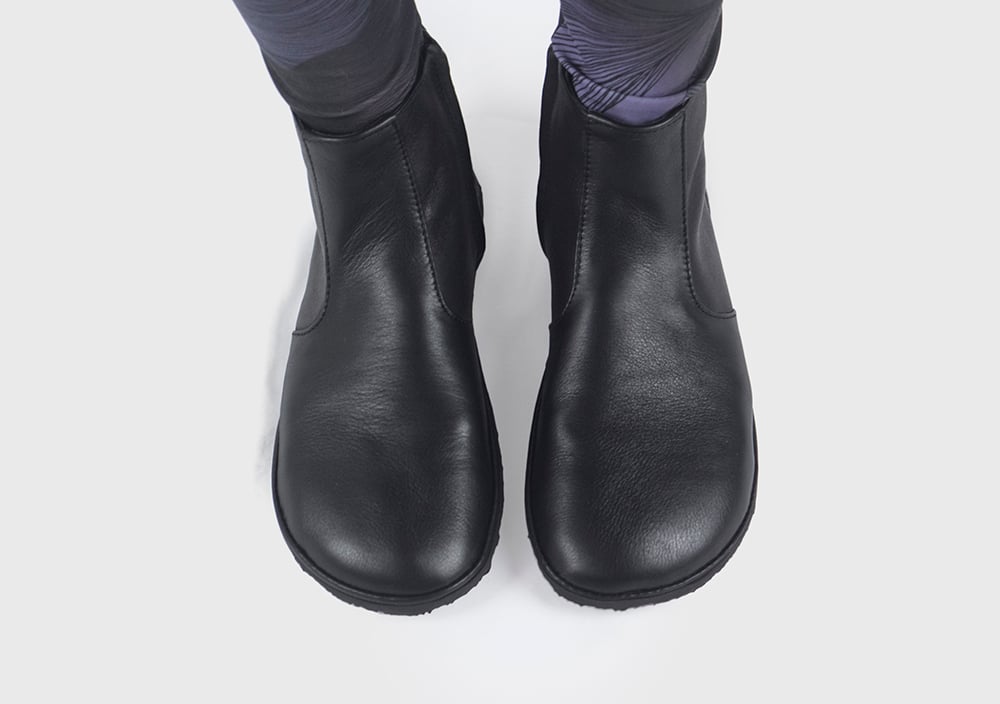 ZetaPi Ankle boots in Matte black | The Drifter Leather handmade shoes