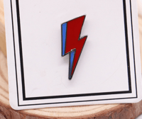 Image 5 of Bowie Inspired Lightning Bolt Badge/Pin