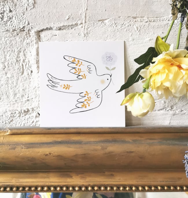 Carte Postale Oiseau Eulalie Bonjour Eulalie