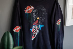 Image of 00's Harley Davidson Clown Long Sleeve