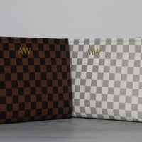 Check Print Clutch Bags