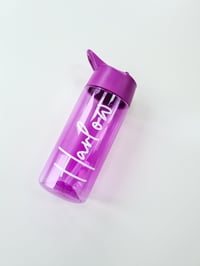 Image 2 of Personalised Coloured Bottle with Straw