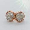 Crystal druzy studs