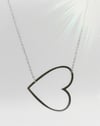 Open heart necklace