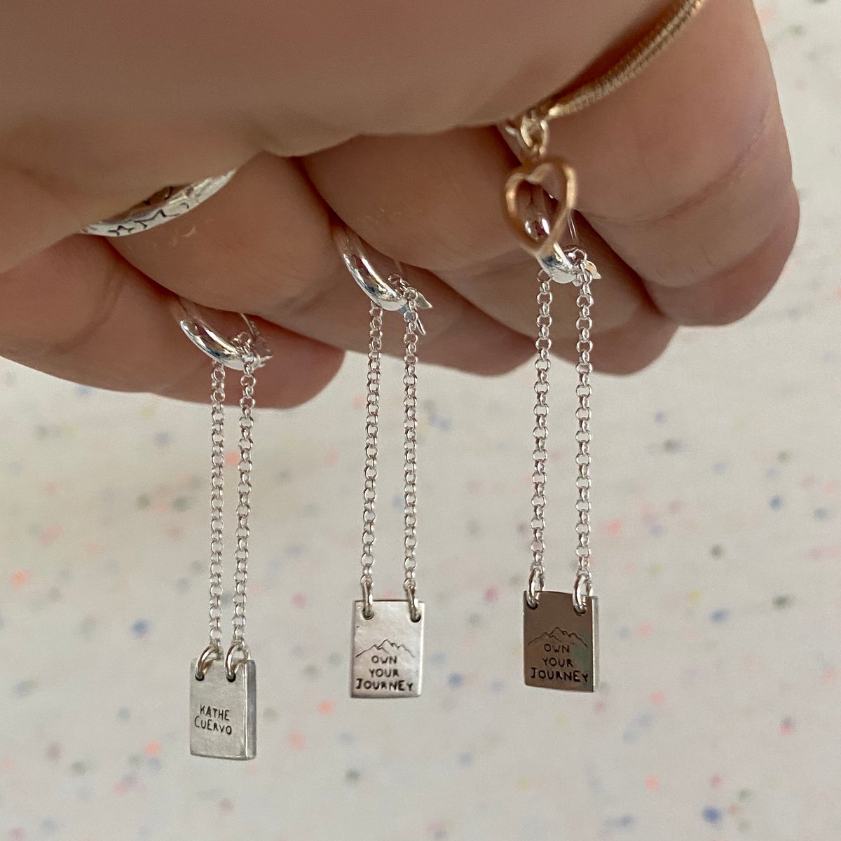 Image of tiny necklace for earring