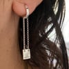 tiny necklace for earring