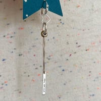 Image 1 of bar and chain earring