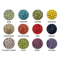 Image 4 of Deep Frame Small Dot Earrings - 32 Colors Available