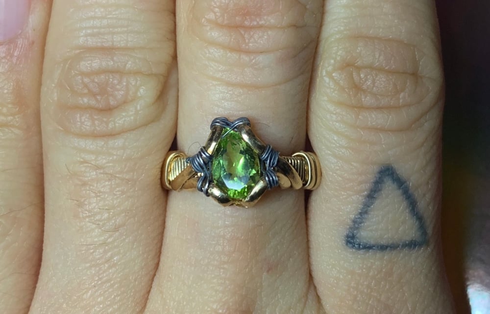 SIZE 5 Peridot Ring