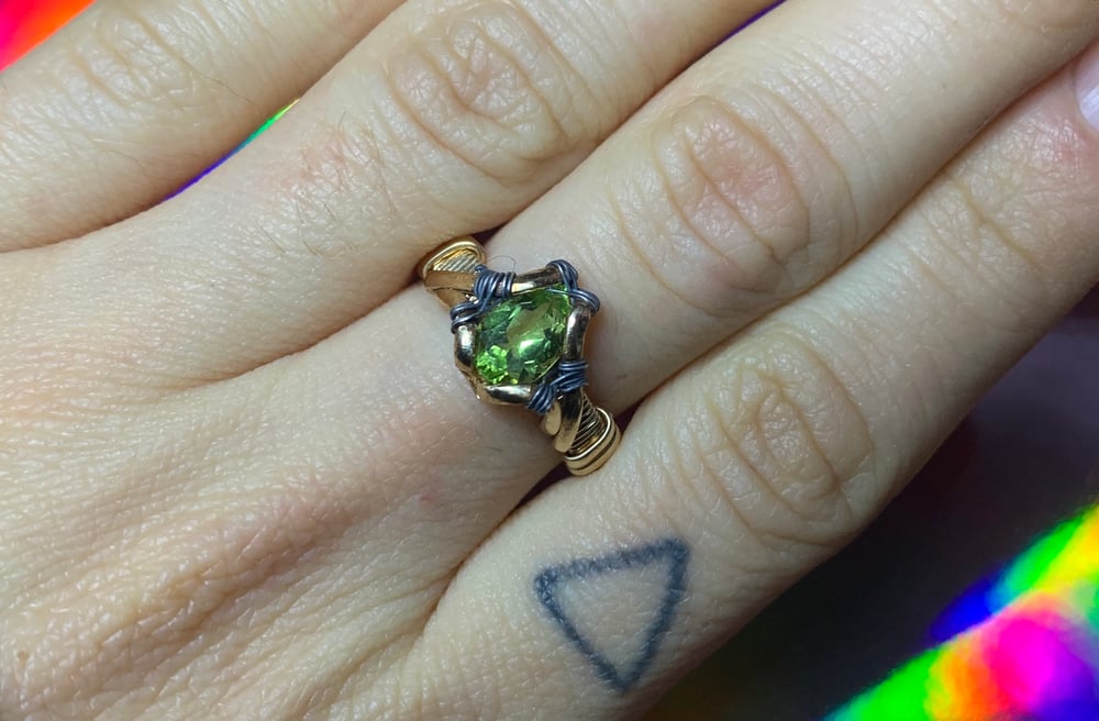 SIZE 5 Peridot Ring