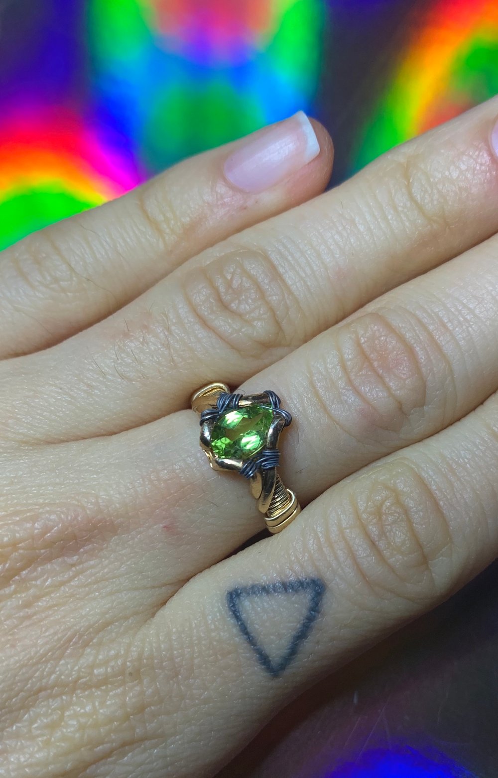 SIZE 5 Peridot Ring