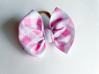 Image 1 of Pink Bubblegum Plaid | bow + more