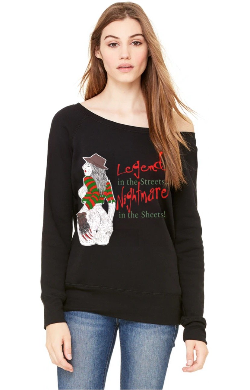 Nightmare In The Sheets Off Shoulder Sweater