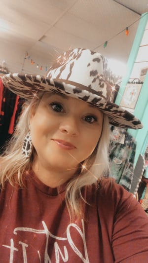 Image of Cow Print Hat 