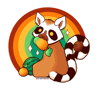Lemur Fruit Sticker