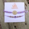 Virgen De Guadalupe Bracelet Set LAVENDER