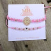 Virgen De Guadalupe Bracelet set PINK