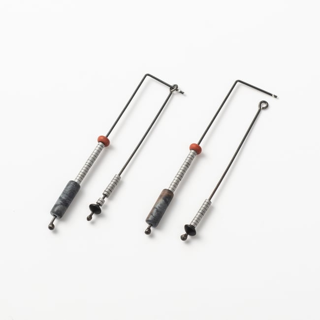 EARRINGS silver 925  #034-13