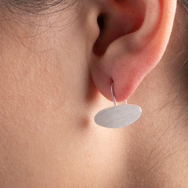 EARRINGS silver 925 #034-18