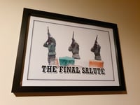 Image 1 of 'The Final Salute' Watercolour effect A3 Print.