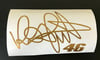 Rossi " The Doctor " Signature Sticker/Decal Gold