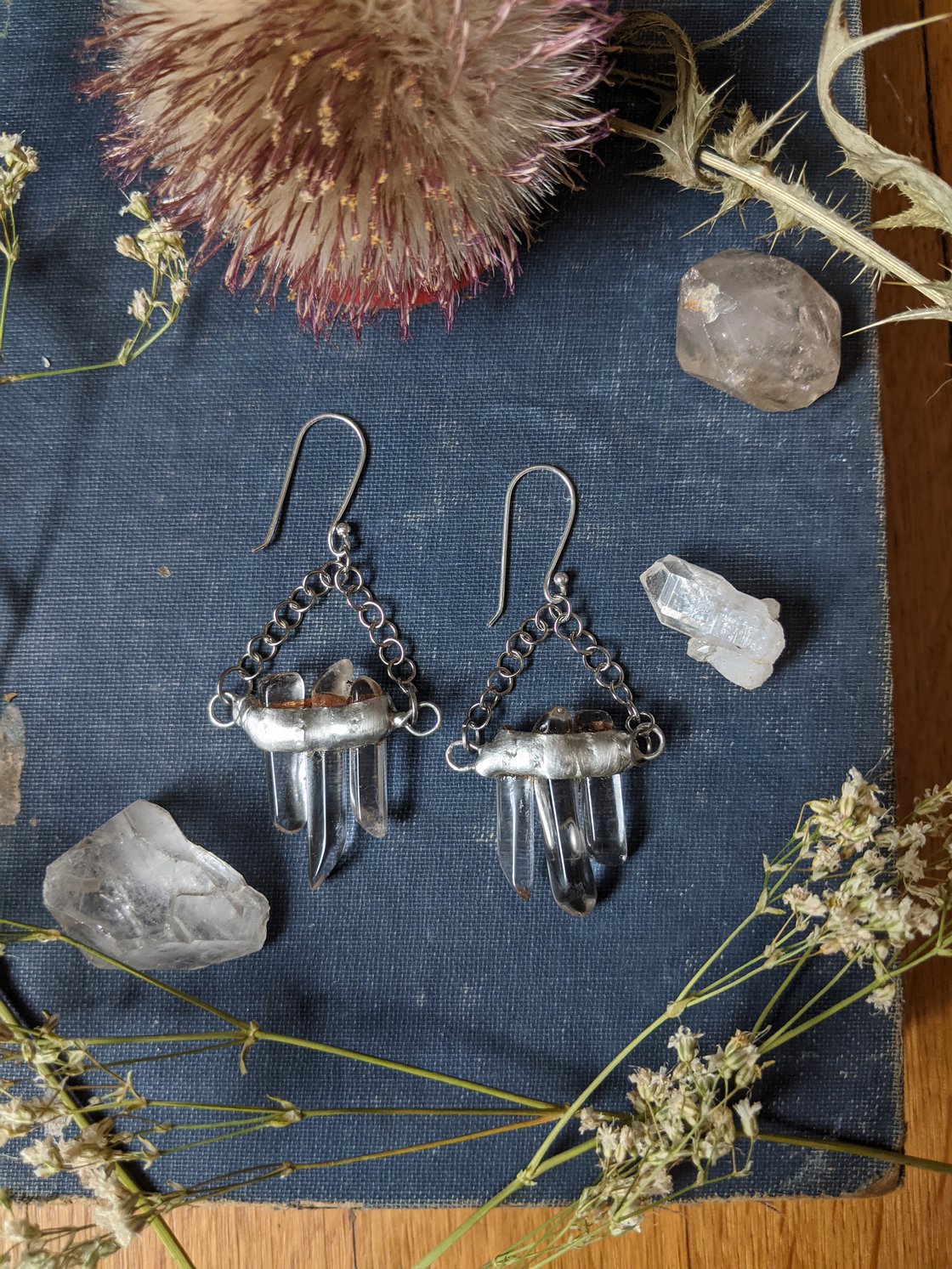 Image of Trinity Crystal Earrings