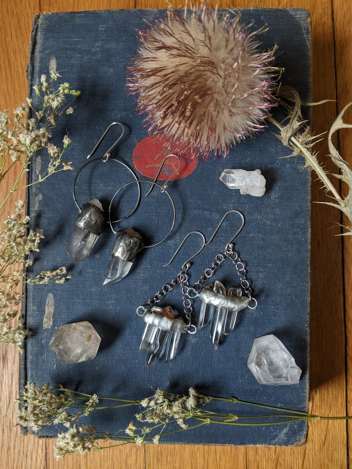 Image of Trinity Crystal Earrings